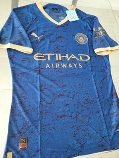 Camiseta Puma Manchester City Authentic Suplente Azul 2023 2024 Match en internet