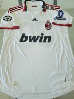 Camiseta adidas Milan Retro Suplente Blanca Ronaldinho #80 2009 2010 UCL - comprar online