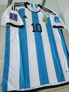 Camiseta adidas Argentina Titular Matchday Messi #10 Final Vs Francia 2022 Lusail en internet