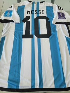 Camiseta adidas Argentina Titular Matchday Messi #10 Final Vs Francia 2022 Lusail - tienda online