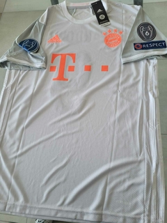 Camiseta adidas Bayern Munich Suplente Gris 2020 2021 UCL #9 Lewandowski en internet