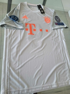 Camiseta adidas Bayern Munich Suplente Gris 2020 2021 UCL #9 Lewandowski - Roda Indumentaria