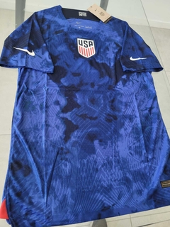 Camiseta Nike Estados Unidos Suplente Azul Vaporknit 2022 2023 Qatar Match en internet