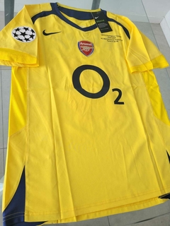 Camiseta Nike Retro Arsenal Amarilla Suplente 2004 2005 #14 Henry - Roda Indumentaria