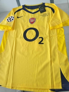 Camiseta Nike Retro Arsenal Amarilla Suplente 2004 2005 #14 Henry en internet