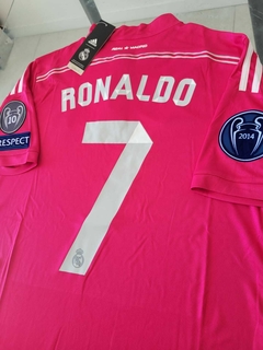 Camiseta Adidas Retro Real Madrid Rosa Ronaldo 7 2014 2015 - tienda online