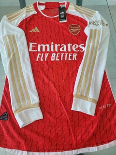 Camiseta Adidas Arsenal HeatRdy Manga Larga Titular Odegaard 8 2023 2024 Match - comprar online