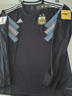 Camiseta adidas Seleccion Argentina manga larga negra 2018 2019 Parches - comprar online