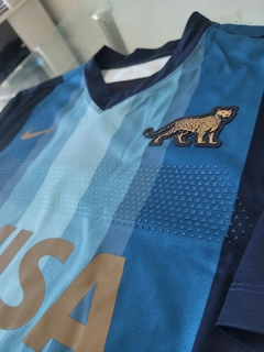 Camiseta Nike Los Pumas Rugby Suplente Azul 2021 Match #RODAINDUMENTARIA - Roda Indumentaria