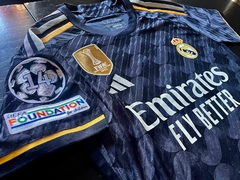 Camiseta Adidas Real Madrid HeatRdy Suplente Azul #5 Bellingham 2023 2024 Match - tienda online