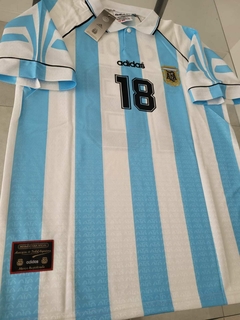 Camiseta Adidas Argentina Retro Titular 1997 #18 Scaloni en internet