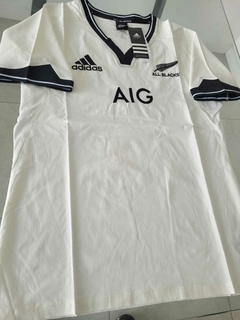 Camiseta Adidas Rugby All Blacks Blanca 2023 2024 en internet