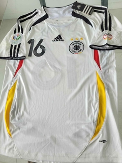 Camiseta adidas Alemania Retro Titular Lahm #16 2006 Parches Mundial en internet
