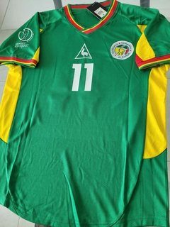 Camiseta Lecoq Sportif Senegal Retro Titular Diouf #11 Mundial 2002 en internet