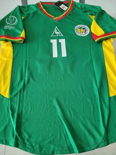 Camiseta Lecoq Sportif Senegal Retro Titular Diouf #11 Mundial 2002 - comprar online