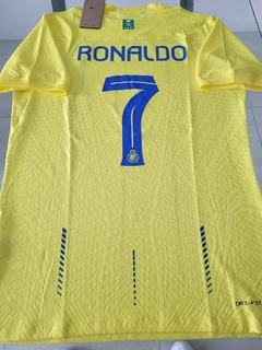 Camiseta Al Nassr Titular Ronaldo 7 2023 2024 Match