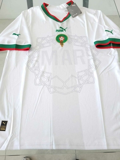 Camiseta Puma Marruecos Suplente Blanca 2022 2023 Qatar