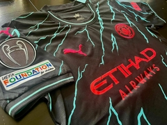 Camiseta Puma Manchester City Suplente Negra Haaland 9 2023 2024 en internet