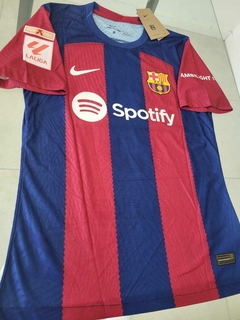 Camiseta Nike Barcelona Vaporknit Titular Pedri 8 2023 2024 Match - Roda Indumentaria
