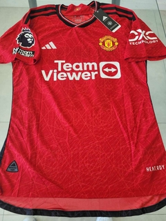 Camiseta Adidas Manchester United Heatrdy Titular #17 Garnacho 2023 2024 Match - comprar online