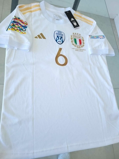Camiseta adidas Italia Suplente Blanca 125 Aniversario Verratti 6 2023 en internet