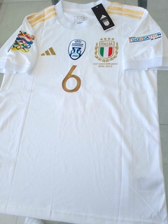 Camiseta adidas Italia Suplente Blanca 125 Aniversario Verratti 6 2023 - comprar online