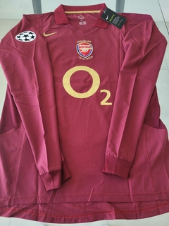 Camiseta Nike Arsenal Retro Manga Larga Arsenal Bordo Henry 14 2004 2005 - comprar online