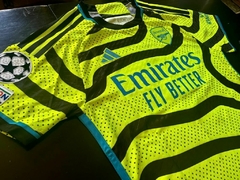 Camiseta Adidas Arsenal Heatrdy Suplente Fluor Bukayo Saka 7 2023 2024 Match - Roda Indumentaria