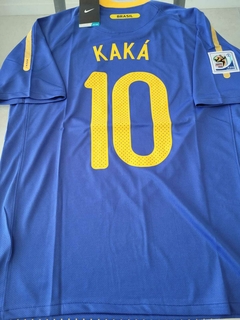 Camiseta Nike Retro Brasil Suplente Azul 2010 Kaka 10 - comprar online