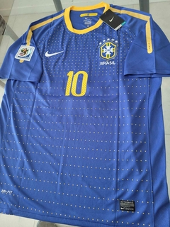 Camiseta Nike Retro Brasil Suplente Azul 2010 Kaka 10 en internet
