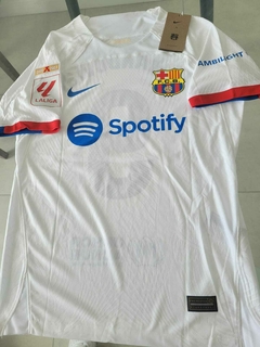 Camiseta Nike Barcelona Vaporknit Suplente Blanca Lewandowski 9 2023 2024 Match en internet