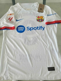Camiseta Nike Barcelona Vaporknit Suplente Blanca Lewandowski 9 2023 2024 Match - comprar online