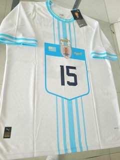 Camiseta Puma Uruguay Blanca F. Valverde #15 2022 2023 Qatar en internet