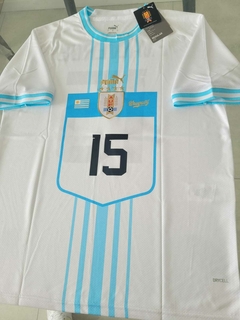 Camiseta Puma Uruguay Blanca F. Valverde #15 2022 2023 Qatar - comprar online