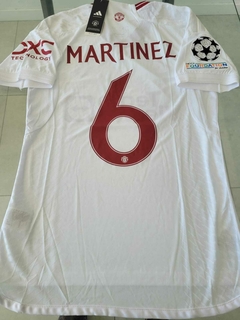Camiseta Adidas Manchester United Heatrdy Suplente Blanca #6 Lisandro Martinez 2023 2024 Match
