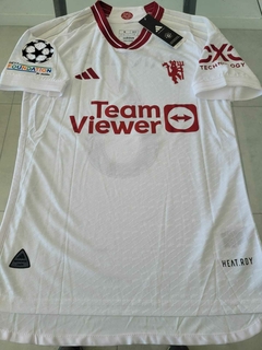 Camiseta Adidas Manchester United Heatrdy Suplente Blanca #6 Lisandro Martinez 2023 2024 Match - comprar online