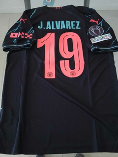 Camiseta Puma Manchester City Suplente Negra Julian Alvarez 19 2023 2024