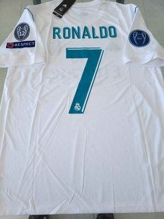 Camiseta adidas Real Madrid Titular Ronaldo #7 2017 2018 Matchday Final Kiev vs Liverpool