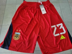 Short Adidas Argentina Rojo Dibu Martinez 23 2022 2023