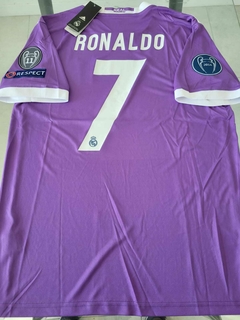 Camiseta adidas Real Madrid Retro Violeta Ronaldo 7 2016 2017