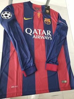Camiseta Nike Barcelona Retro Manga Larga Titular Messi 10 2014 2015 - Roda Indumentaria