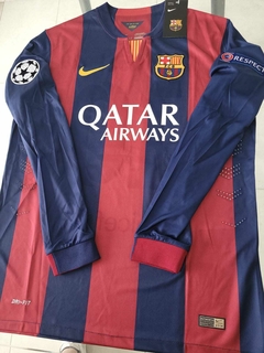 Camiseta Nike Barcelona Retro Manga Larga Titular Messi 10 2014 2015 en internet