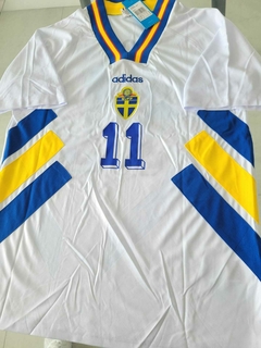Camiseta Adidas Retro Suecia Blanca 1994 #11 Brolin - comprar online