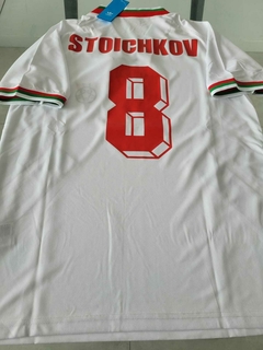 Camiseta Adidas Retro Bulgaria Blanca 1994 #8 Stoichkov - Roda Indumentaria