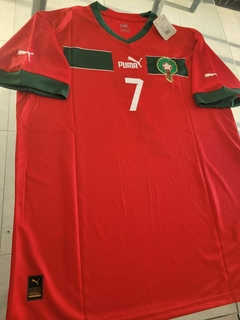 Camiseta Puma Marruecos Titular Ziyech 7 2022 2023 Qatar - Roda Indumentaria