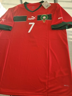 Camiseta Puma Marruecos Titular Ziyech 7 2022 2023 Qatar en internet