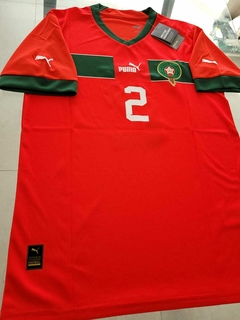 Camiseta Puma Marruecos Titular Hakimi 2 2022 2023 Qatar - Roda Indumentaria