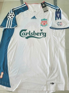 Camiseta Adidas Liverpool Retro Suplente Blanca Torres 9 2006 2007 en internet