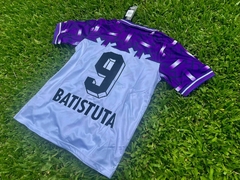 Imagen de Camiseta Lotto Fiorentina Retro Suplente Blanca (7up) Batistuta 9 1992 1993