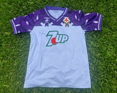 Camiseta Lotto Fiorentina Retro Suplente Blanca (7up) Batistuta 9 1992 1993 - comprar online